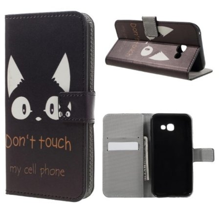 Wallet cover for Samsung Galaxy A3 (2017) - Don't touch my phone