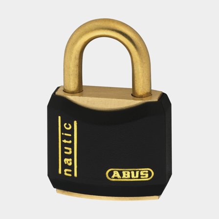 Padlock ABUS T84MB/20, with brass shackle, Ø4 mm, black