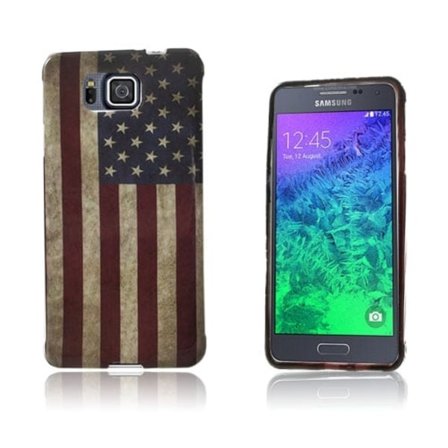 Westergaard Samsung Galaxy Alpha Deksel - Vintage USA Flagg