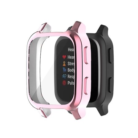 Garmin Venu Sq elektropläteringsskydd - Rosa