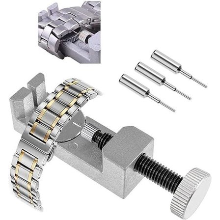 Værktøj til fjernelse af urrem - inkluderer 3 ekstra stifter - metalværktøj til reparation af urrem - til fjernelse af urremme