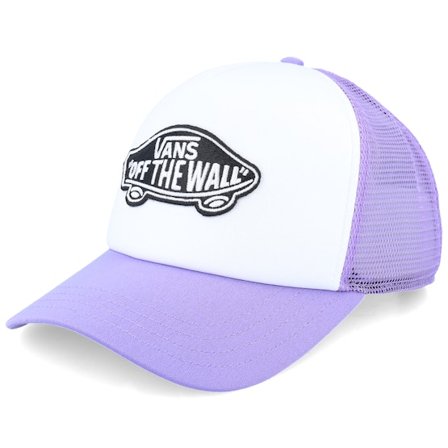 Vans - Violett Trucker Cap - Classic Patch Curved Bill White/Purple Haze Trucker @ Hatstore