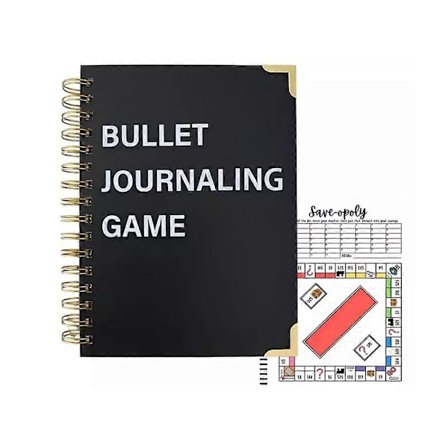 Bullet Dotted Journal-spel, Bullet Journaling-spelhäfte, för planerare, sparande
