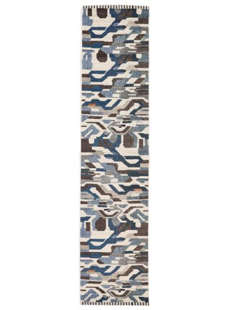 Feliz Bleu Tapis Corridor Petit Oeko-Tex