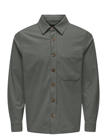 Onstile Corduroy 0111 Shirt Grey ONLY & SONS