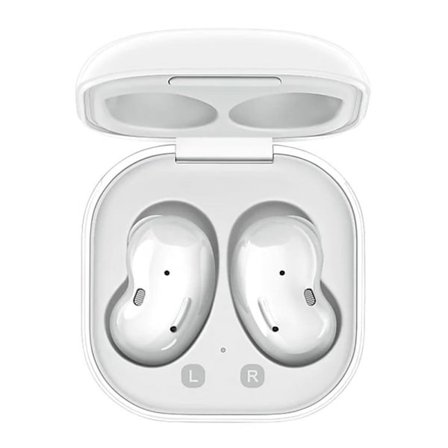 För Ga-laxy Buds Live Trådlösa Bluetooth Hörlurar och Laddningsfodral (Vit)