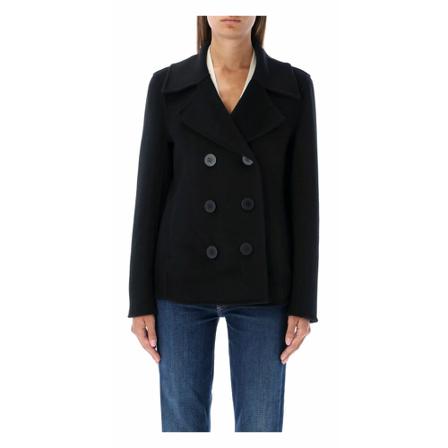 Tory Burch, Double-Breasted Coats Zwart, Dames, Maat:XS
