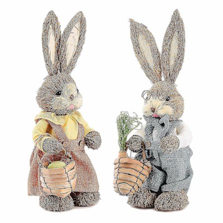 Påskekaninstatuer i skum til fest hjemme 2 stk
