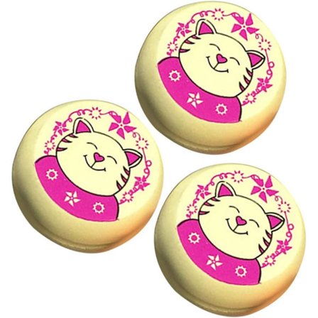 3 st Ladybug Trä Yoyo Leksaker Barn Pedagogiska Leksaker Trådkontroll Leksaker (Katt)