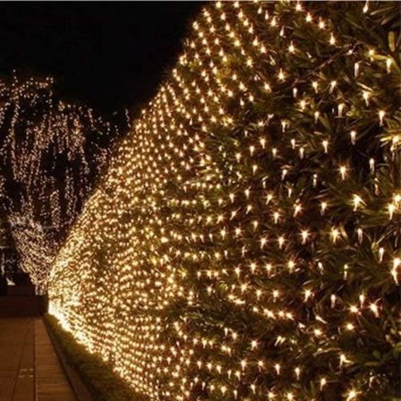 LED Ljusslinga 3x3m 320 LED Nätljus 8 Lägen Gardinljus med Kontakt för Bröllopsfest