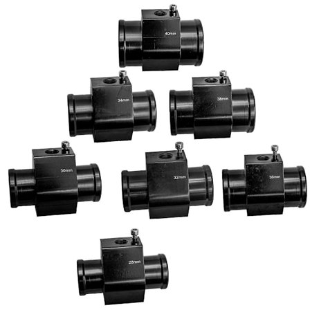 Slangadapter, Bilmodifiering Ledningsrör, Bil Vattentemperatur Ledningsrör Slang Sensor Adapter (FMY) 30mm
