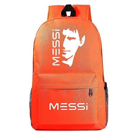 Messi Reppu - Yksivärinen koulureppu teinipojille ja -tytöille - Keskikoululaisen kannettavan tietokoneen laukku - Kevyt suuri koululaukku 