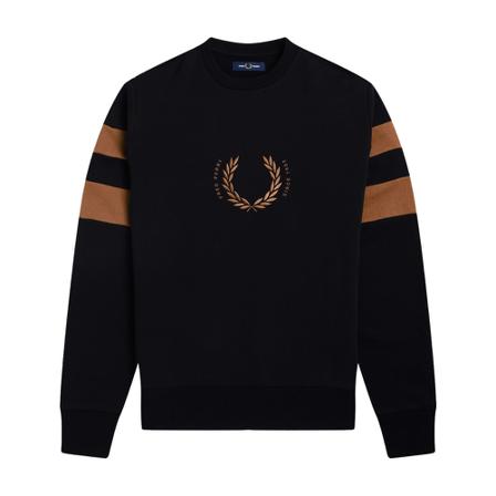 Fred Perry - Tröjor - Svart - Herr - Storlek: L, Herr, Storlek: L