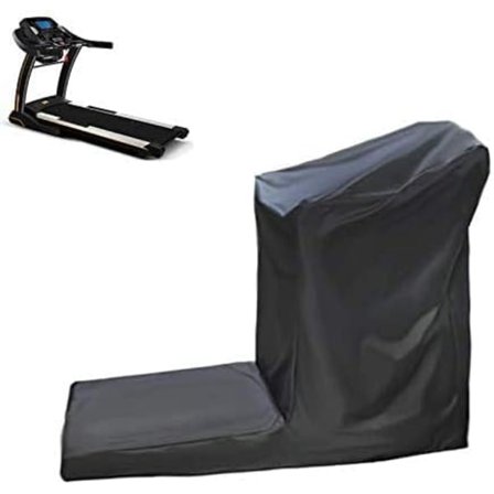 Beskyttelsescover til løbebånd med lynlås, egnet til udendørs eller indendørs brug - Vandtæt - Sort (185x91x155cm)