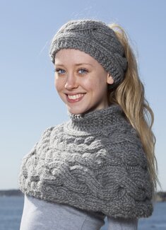 Beskrivning Axelvärmare och pannband