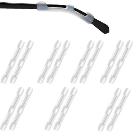 7 paria (kaikki, kirkkaat) korvatyynyt - pehmeät silikoniset silmälasikorvatyynyt