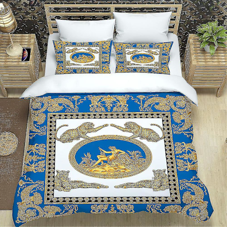 Sarjakuva Retro Neliosainen Vuodevaatesetti, Lakana, Pussilakana ja Tyynyliina E Z