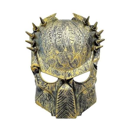 Predator Mask Halloween Horror Mask Lone Wolf Mask Rivet Snap Iron Mask Cosplay kostyme rekvisita Masque Nye Hot Predator Masks Dark Khaki