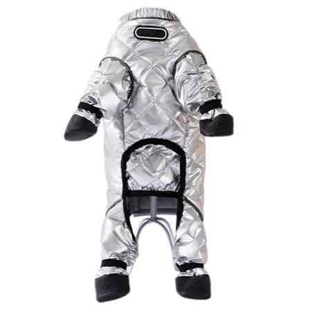 Vandtæt reflekterende hundefrakkevest Stor race Vintervarm quiltet jakke Heldragt med fastgjorte støvler