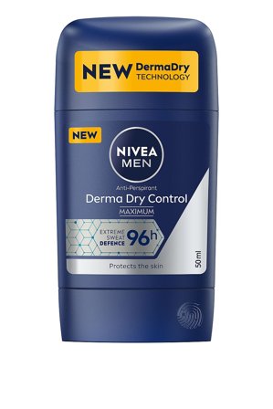 NIVEA Derma Dry Control Stick Male 50 ml, Mænd, Mænd, Dufte