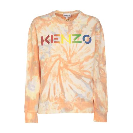 Kenzo, Sweater Oranje, Dames, Maat:S,Cotton,print