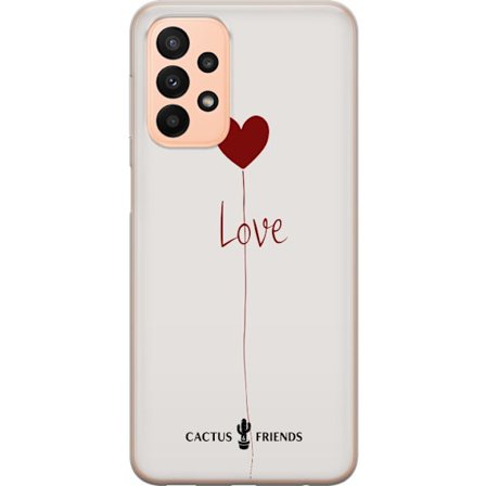 Yhteensopiva Puhelinkuori Samsung Samsung Galaxy A23 Cactus and Friends - Love Balloon Minimal