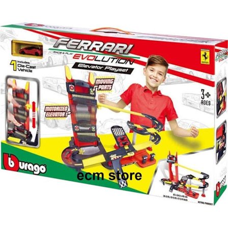 Bburago FERRARI EVOLUTION ELEVATOR SET miniatyrbil bana spel leksak