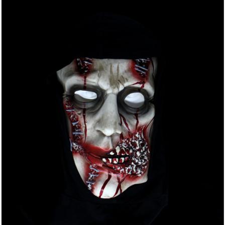 Skräck Djävulsmask Skrämmande Halloweenfest Dekoration Rekvisita Style3