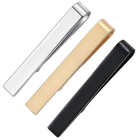 3 stk. slipsenåle til mænd, tynd slipsenål, smal slipsenål, slipsenål i kobber, slipsenålesæt