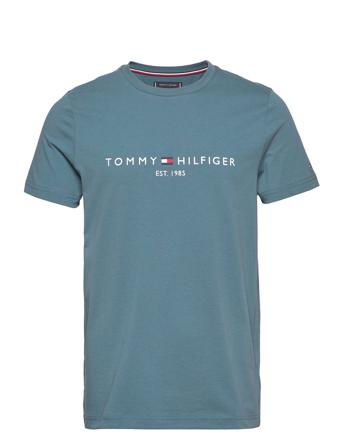 Tommy Logo Tee T-shirts Short-sleeved Blå Tommy Hilfiger