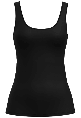 Calida Sleek Skin Tank Top Linnen Dam Svart M