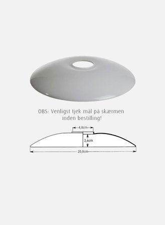 PH 2/1 bordlampe/vegglampe/stammekrone reserveglass overskjerm - opal