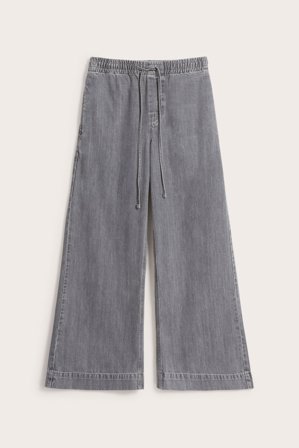 Kappahl | Wide jeans high waist | Hopeanharmaa