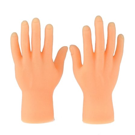 Par Bløde Vinyl Mini Finger Fod Dukker Små Venstre Højre Fod Screepy Halloween Party Favors Mini Finger Hænder null - 1