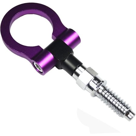 Biltrailer Ring Eye Shackle, Euro Bil Enkel Installation Trailer Shackle Universal Sports Track Racing Style Skruv-i Trailer Hook Främre Stötfångare(