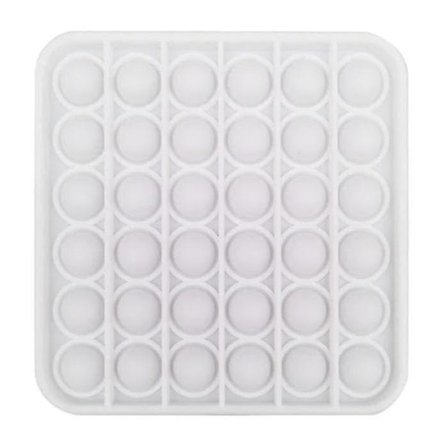 Stuff Certificeret Pop It - Fidget Anti Stress Toy Bubble Toy Silikone Firkantet Hvid