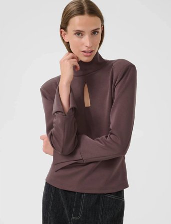 Karen By Simonsen Kbbrittany Turtleneck - Burgundy - L