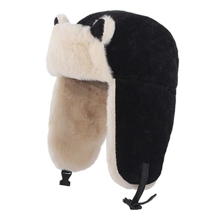 Barne Bomber Russisk Lue Vinter Varm Myk Kordfløyel Kunstig Pels Ushanka Kosakk Flygerlue Hette Til Gutt