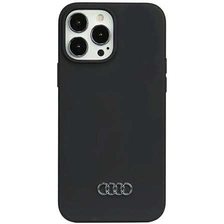 Audi Silikoni Case iPhone 13 Pro Max 6.7" musta/musta kovakotelo AU-LSRIP13PM-Q3/D1-BK