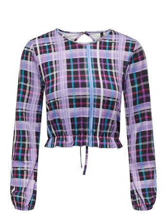 ONLY | Onlemilia L/S Open Back Frill Top Nn | M