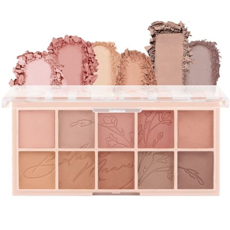 Øjenskyggepalette, 10 Farver Mat Shimmer Makeup Sæt, Højt Pigmenteret Langtidsholdbar Lilla Pink Øjenskygge til Fest & Aftenlook