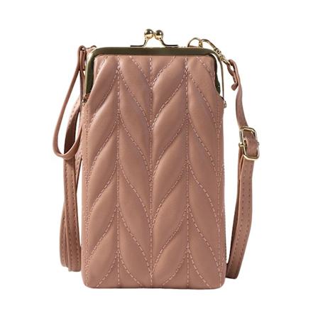 Naisten vetoketjullinen puhelinlompakko, suurikapasiteettinen vintage PU-lompakko olkahihnalla, lahja Khaki