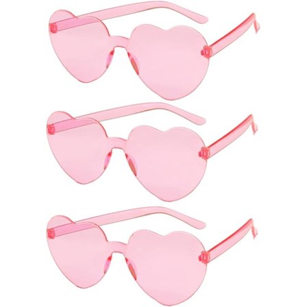 3 kpl Sydänmuotoiset Aurinkolasit Naisille Muodikkaat Kehyksettömät Aurinkolasit Vintage Rakkaus Sydän Aurinkolasit Silmälasien Ostoon Rannalle 