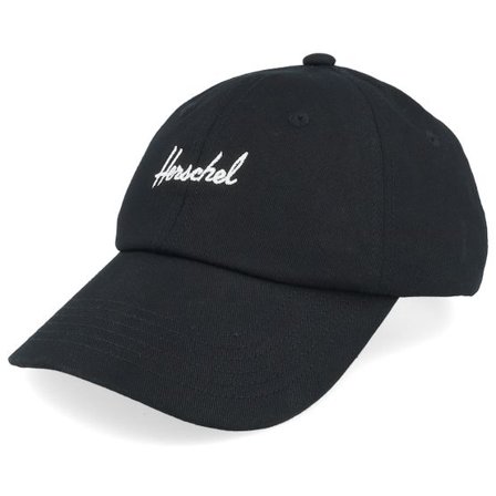 Herschel - Svart unconstructed Keps - Kids Sylas Cap Black Dad Cap @ Hatstore