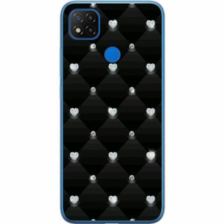 Xiaomi Redmi 9c Mjukt Skal - Bling Heart