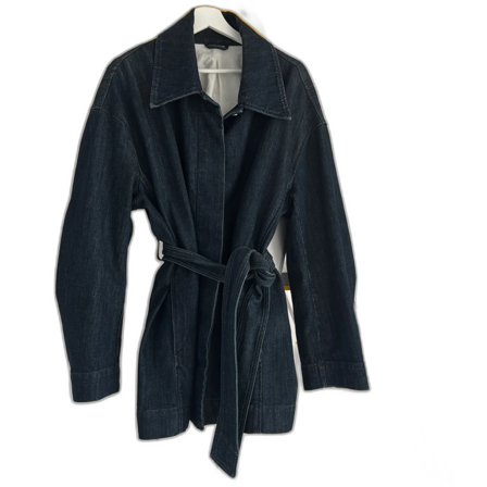 Mörkblå jeansjacka med bälte Filippa K