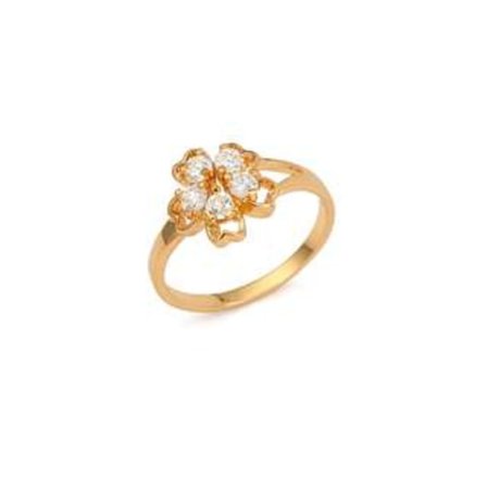 18K Guldfyllda Guld gulddoublé Filled CZ Ring