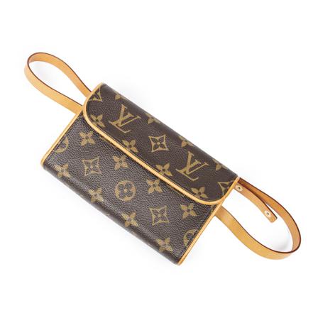 Louis Vuitton Vintage Florentine brun, Dam Vintage Väskor, Dam, Storlek: ONE SIZE