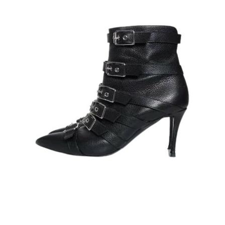 Giuseppe Zanotti Pre-owned, Pre-owned boots Zwart, Dames, Maat:39 EU,leer