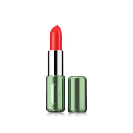 Clinique Pop Longwear Lipstick Satin Poppy Pop, Makeup, Læber, Læbestift
